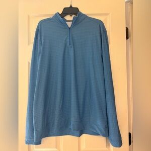 Southern Tide Blue Patterned pullover zip up